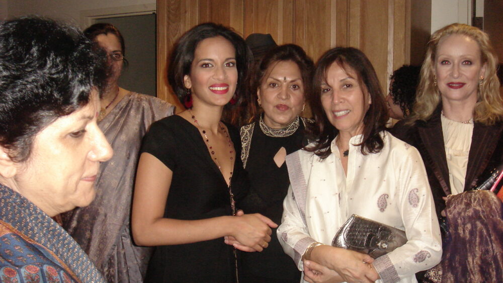 Pam with Anoushka _ Olivia Harrison