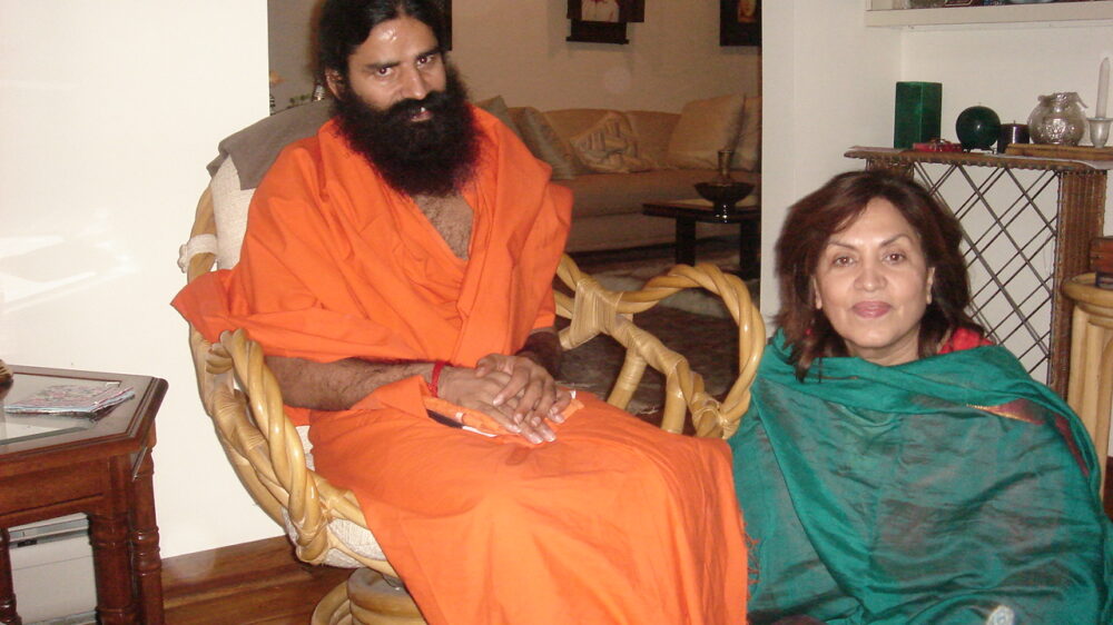 2 A – Baba Ram Dev at Pam_s home in a quite moment