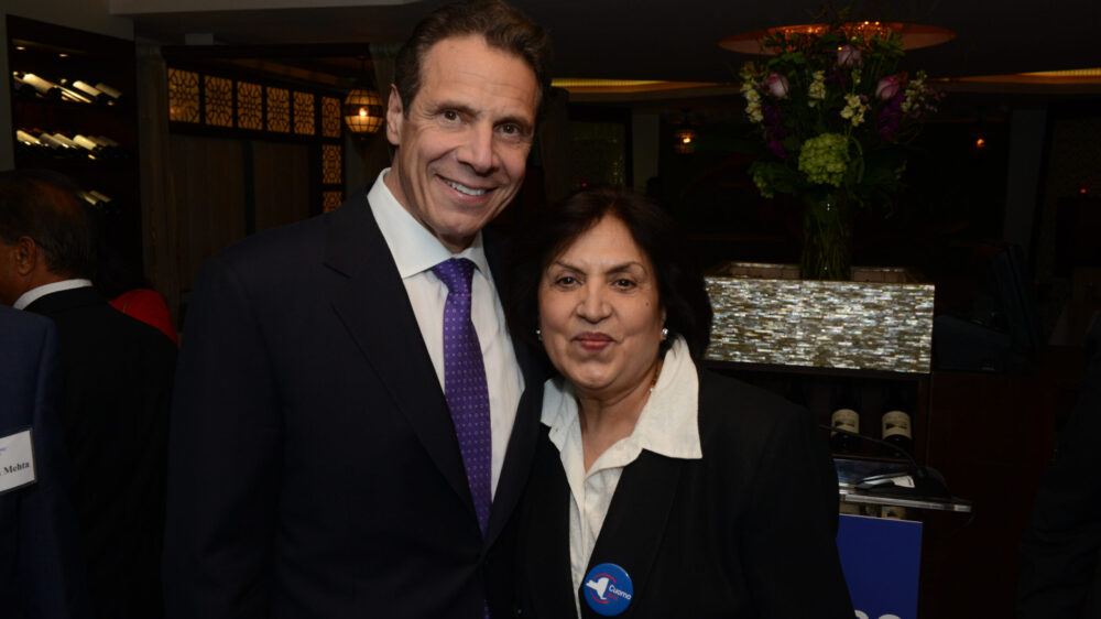 1 – Gov. Cuomo with Pam Kwatra