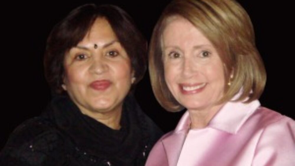 1 – Nancy Pelosi with Pam Kwatra