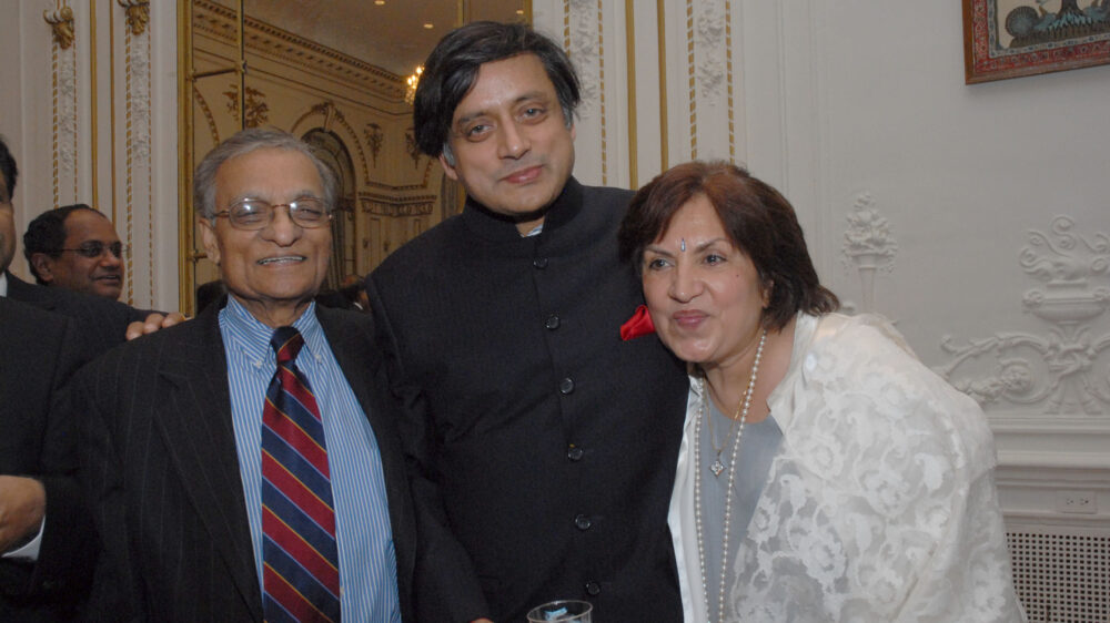 Lall & Pam KWatra with Shashi Throor